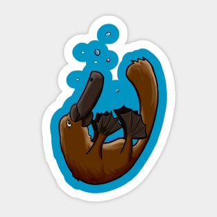 Playful Platypus Sticker